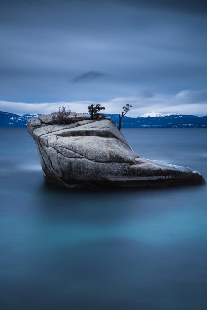 photo by Andrew Sterling. Sand Harbor Winter